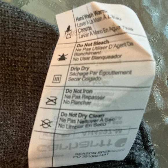 Carhartt Cuffed Beanie Charcoal Heather Gray NWT - Picture 8 of 8